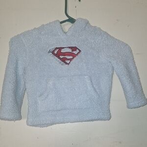 Superman Kids Fleece Hoodie - White